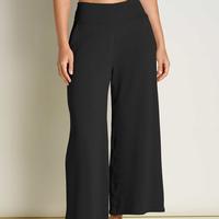 Chaka Wide Leg Pant: BLACKTEXT