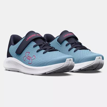 Girls' Pre-School UA Pursuit 3 AC Big Logo Running Shoes