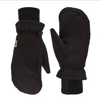 Women’s Carhartt Insulated Duck Knit Cuff Mittens: BLACK