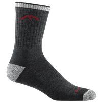 Men's Hiker Micro Crew Midweight Hiking Sock: BLACK