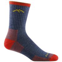 Men's Hiker Micro Crew Midweight Hiking Sock: DENIM