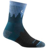 Women's Treeline Micro Crew Midweight Hiking Sock: Blue