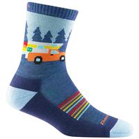 Kids Van Wild Micro Crew Lightweight Hiking Sock: DENIM