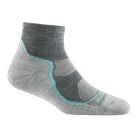 Women's Light Hiker Quarter Lightweight Hiking Sock: SLATE