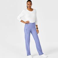 W123 Women's Flat Front Cargo Scrub Pant: CEILBLUE