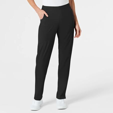 W123 Women's Flat Front Cargo Scrub Pant