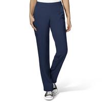 W123 Women's Flat Front Cargo Scrub Pant: NAVY