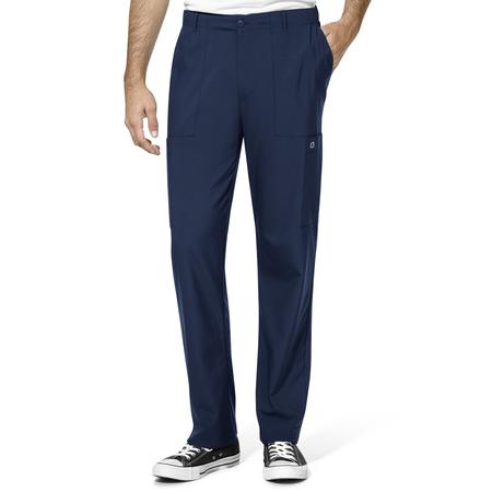 W123 Men's Flat Front Cargo Scrub Pant