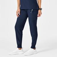 W123 Women's Comfort Waist Cargo Jogger Scrub Pant: NAVY