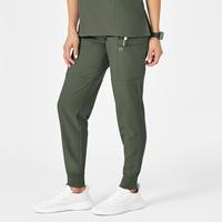 W123 Women's Comfort Waist Cargo Jogger Scrub Pant: OLIVE