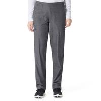 WOMEN'S FLAT FRONT FRONT STRAIGHT LEG SCRUB PANT: CHARCOALHEATHER