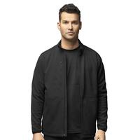 Slate Men's Micro Fleece Zip Jacket: BLACK