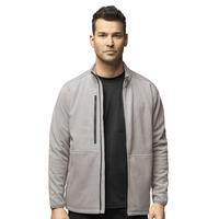 Slate Men's Micro Fleece Zip Jacket: TAUPE