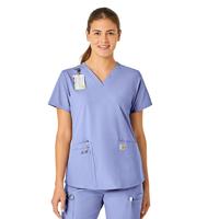 WOMEN'S FORCE ESSENTIALS V-NECK SCRUB TOP: CEIL