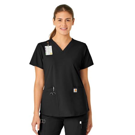 WOMEN'S FORCE ESSENTIALS V-NECK SCRUB TOP