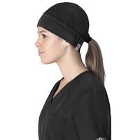 UNISEX FORCE ESSENTIALS SCRUB CAP BEANIE: BLACK