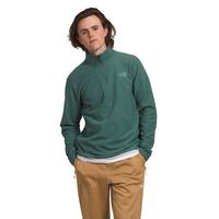 Textured Cap Rock Fleece 1/4 Zip Pullover: DarkSageHtr