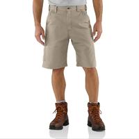 LOOSE FIT CANVAS UTILITY WORK SHORT: TANTAN