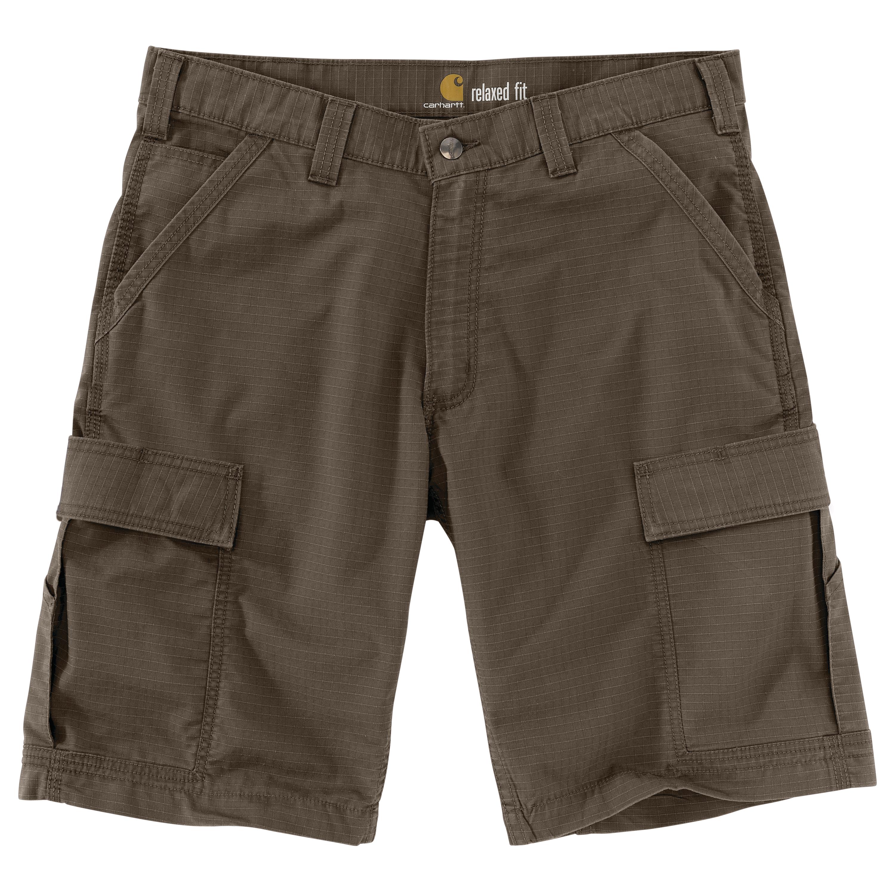 FORCE RELAXED FIT RIPSTOP CARGO WORK SHORT: TARMAC