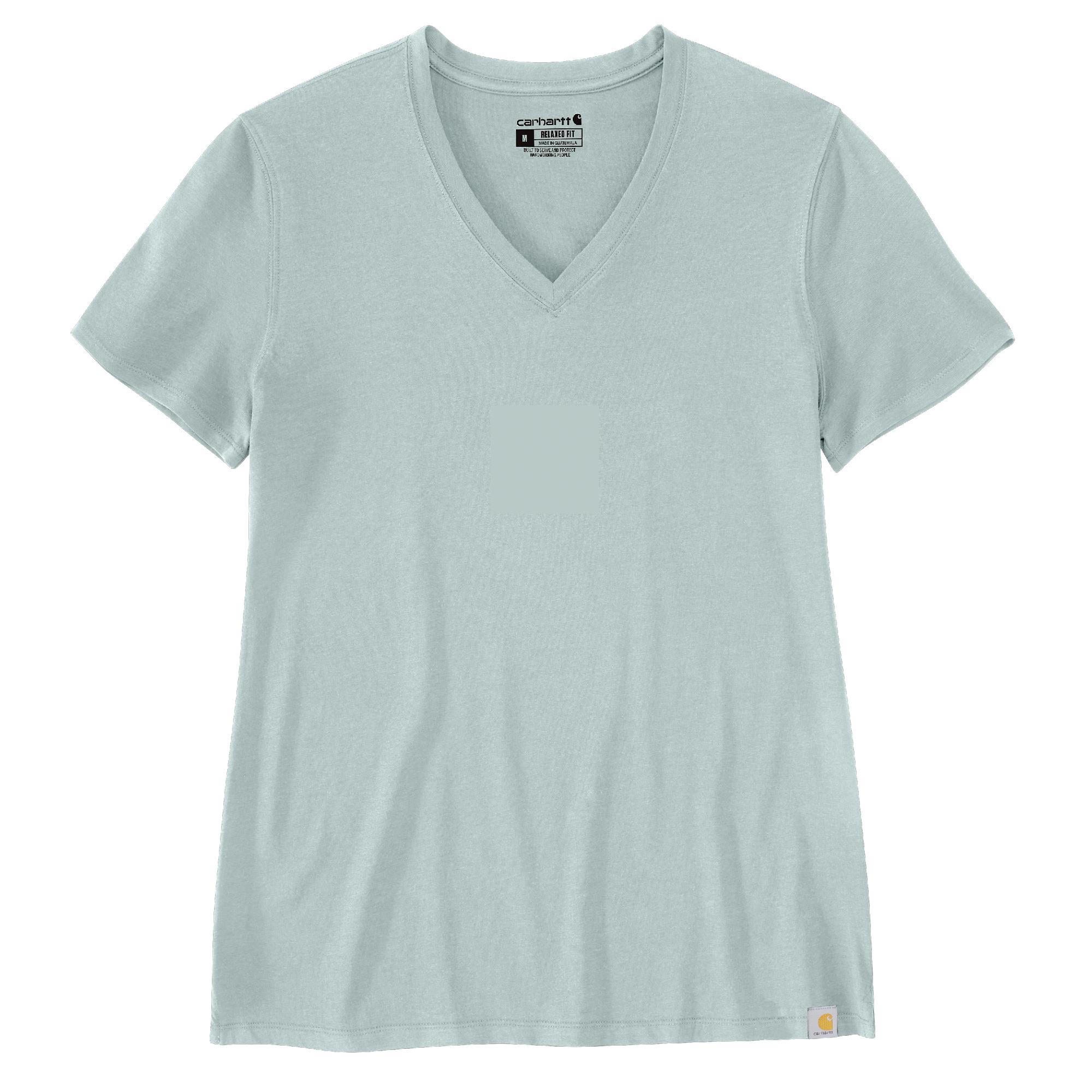 WOMEN'S RELAXED FIT LIGHTWEIGHT SHORT-SLEEVE V-NECK T-SHIRT: E73DEWDROP