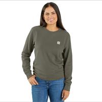 Women's Carhartt TENCEL™ Fiber Series French Terry Crewneck Sweatshirt: DUSTYOLIVE