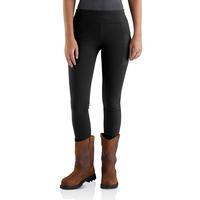 WOMEN'S CARHARTT FORCE® LIGHTWEIGHT POCKET LEGGING: BLACK