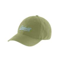 WOMEN'S CANVAS SCRIPT GRAPHIC CAP: GC1GREENOLIVE