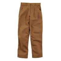 BOYS' CANVAS DUNGAREE SIZES 4-16: CARHARTTBROWN