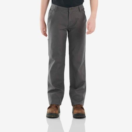 BOYS' RUGGED FLEX® LOOSE FIT CANVAS UTILITY BOOT-CUT WORK PANTS