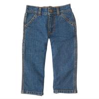 BOYS' WASHED DENIM DUNGAREE (INFANT/TODDLER): 401WD