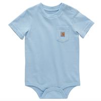 KIDS' SHORT-SLEEVE POCKET BODYSUIT (INFANT): 451CLEARSKY