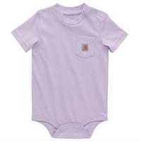 KIDS' SHORT-SLEEVE POCKET BODYSUIT (INFANT): 530ORCHID