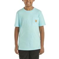 KIDS' SHORT-SLEEVE POCKET T-SHIRT (YOUTH): 431GULFBLUE