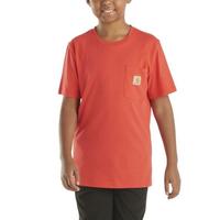 KIDS' SHORT-SLEEVE POCKET T-SHIRT (YOUTH): 601BITTERSWEET