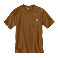 KIDS' SHORT SLEEVE POCKET T-SHIRT (YOUTH): 210CBROWN