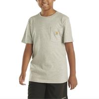 KIDS' SHORT SLEEVE POCKET T-SHIRT (YOUTH): K01GREYHTR