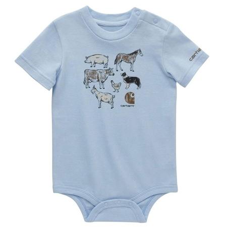 CARHARTT BOY'S INFANT SHORT-SLEEVE FARM BODYSUIT 