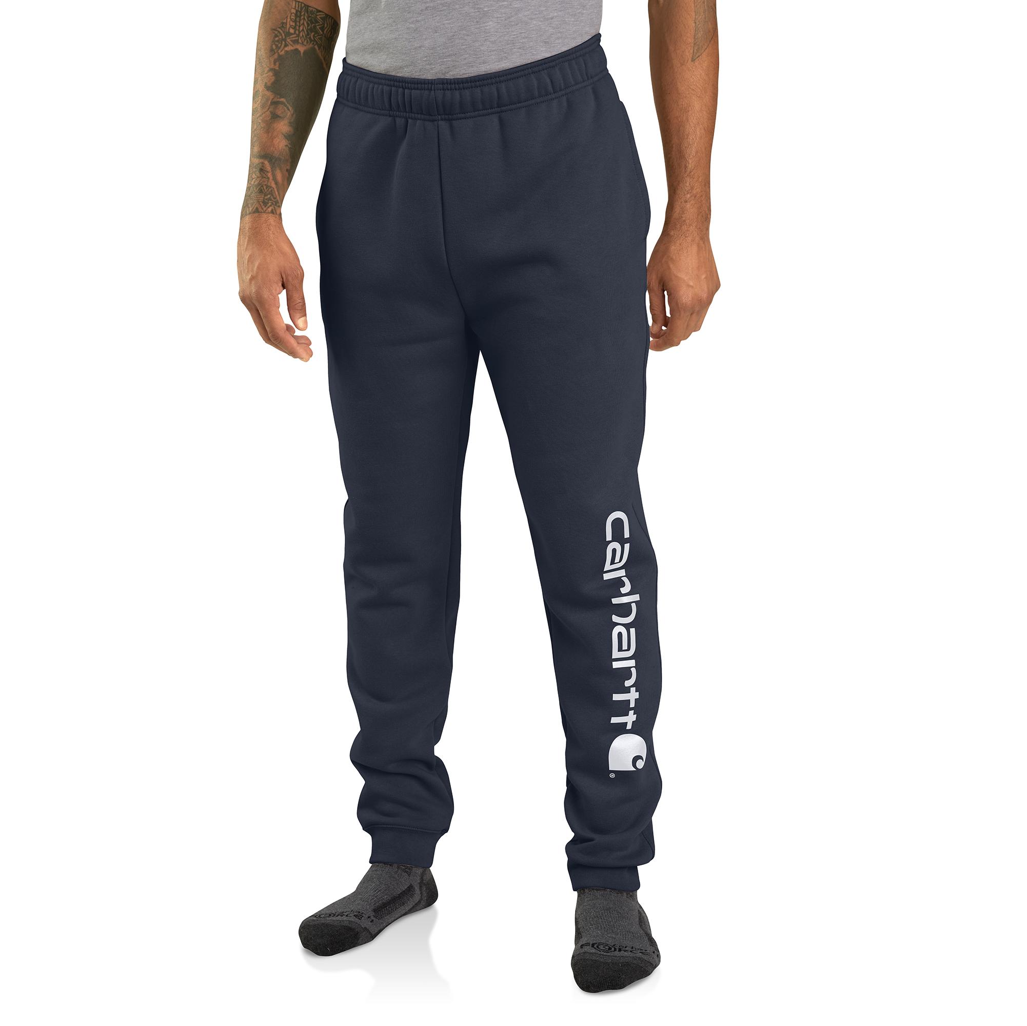 Carhartt Men's Relaxed Fit Midweight Tapered Logo Sweatpants