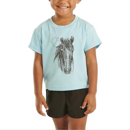 CARHARTT GIRLS' SHORT-SLEEVE HORSE T-SHIRT (TODDLER)