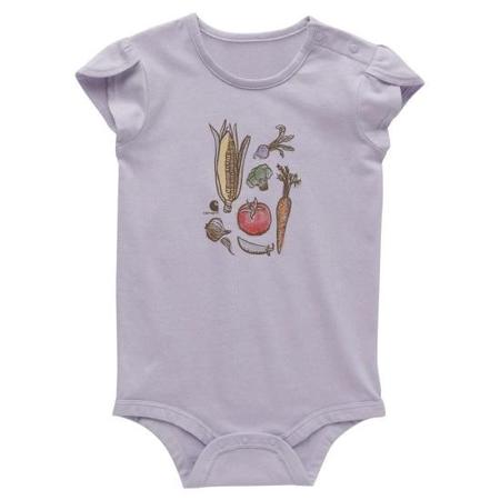 CARHARTT GIRLS PETAL SLEEVE VEGGIE BODYSUIT (INFANT)