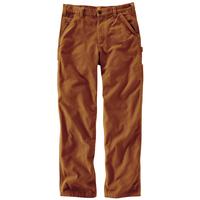 LOOSE FIT WASHED DUCK UTILITY WORK PANT: CARHARTTBROWN