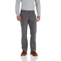 RUGGED FLEX® RELAXED FIT CANVAS WORK PANT: GRAVEL