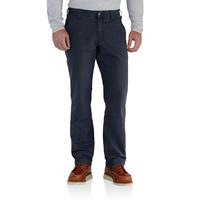 RUGGED FLEX® RELAXED FIT CANVAS WORK PANT: NAVY