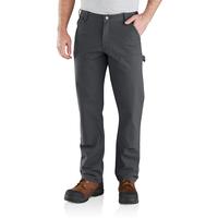 RUGGED FLEX® RELAXED FIT DUCK DOUBLE-FRONT UTILITY WORK PANT: SHADOW