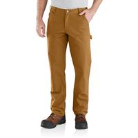 RUGGED FLEX® RELAXED FIT DUCK DOUBLE-FRONT UTILITY WORK PANT: CARHARTTBROWN