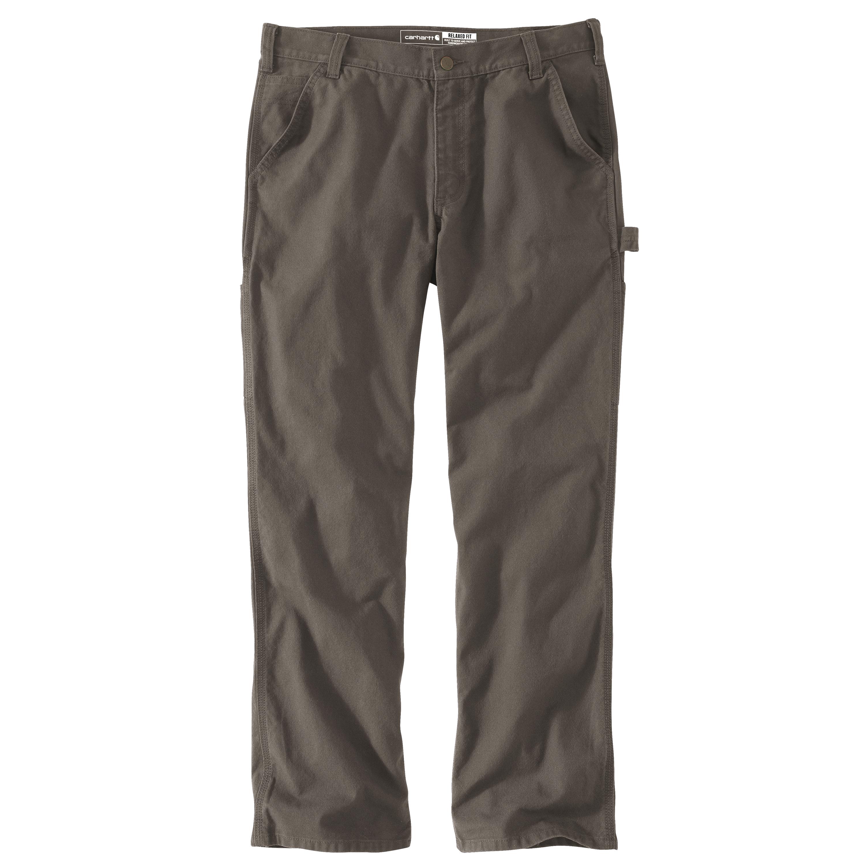 RUGGED FLEX® RELAXED FIT DUCK UTILITY WORK PANT: TARMAC