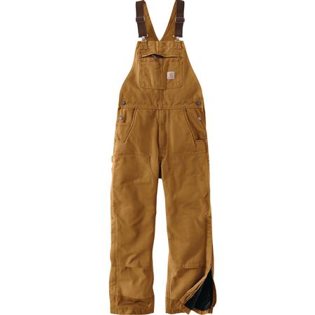 LOOSE FIT WASHED DUCK INSULATED BIB OVERALL