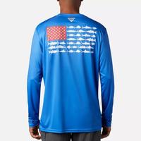 Men's Terminal Tackle PFG Fish Flag™ Long Sleeve Shirt: 489VIVIDBLUE