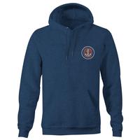 DISPLACEMENT DWR HOODIE: HTR NAVY