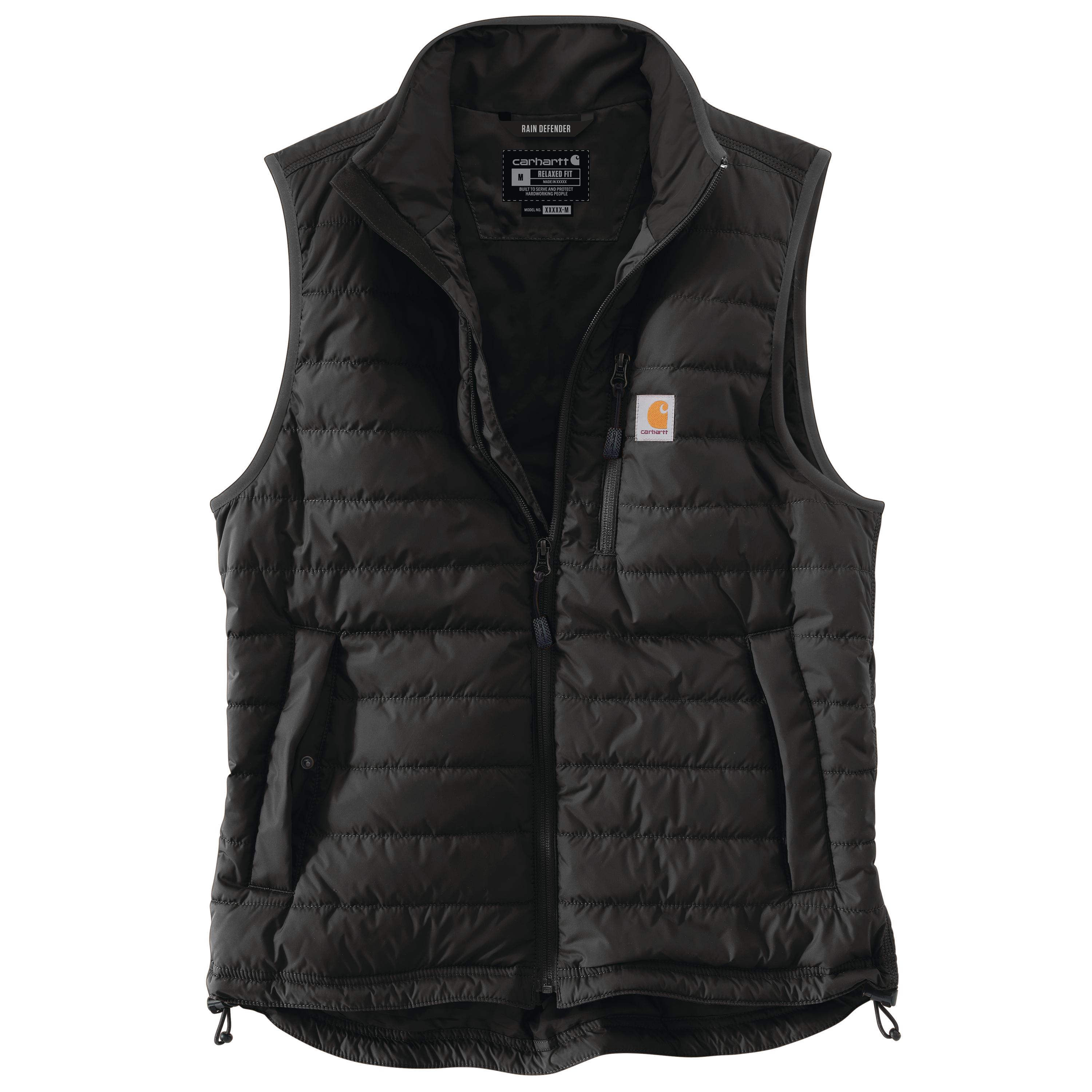 RAIN DEFENDER® RELAXED FIT LIGHTWEIGHT INSULATED VEST: 001BLACK